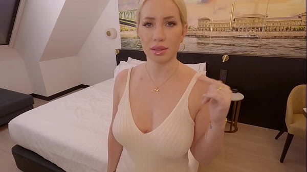 Blonde Beauty with Huge Boobs and Ass Fucking Hotel Neighbor