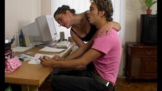 Old Cougar Teacher Having Sex With Young Student