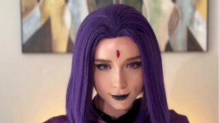 Teen Titans Cosplay POV: Sexy Raven Self Fucked in All Poses