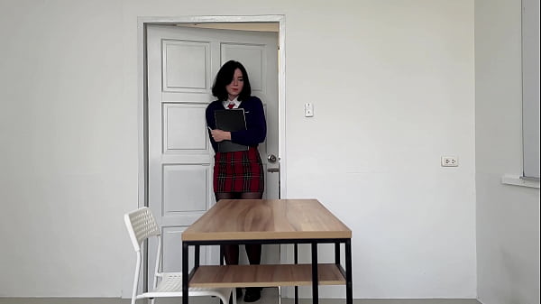 Busty Student Sucked Teacher’s Fat Dick and Got Her Pussy Fucked till Cum In Mouth for Retaking an Exam
