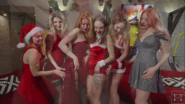 You weren’t expecting it already? An awesome New Year’s Eve orgy with 6 girls and 1 guy!