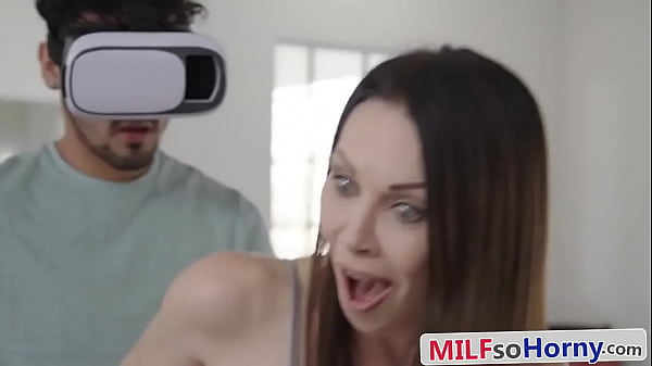 Banging Hot Brunette MILF in VR Headset